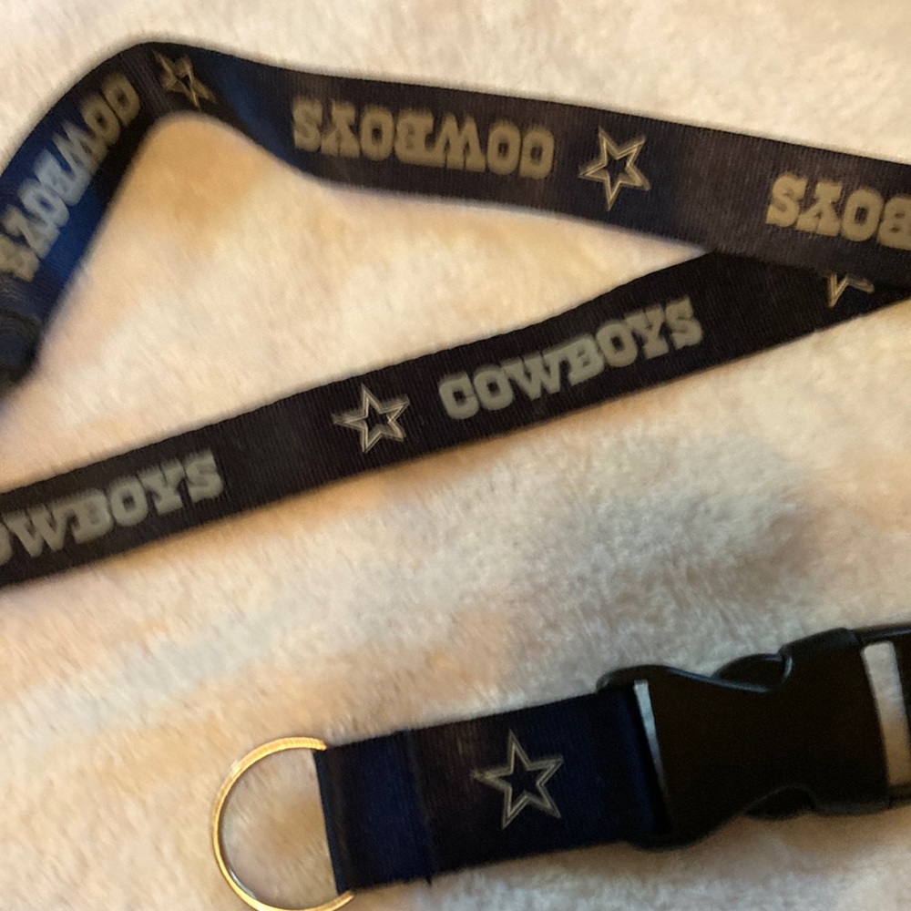 Cowboys Neck Lanyard for Keys Wallet Gym ID cards with quick release buckle